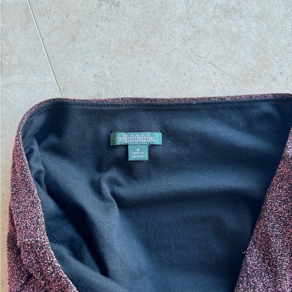 Wild Fable Maroon Sparkle Tube Top - Picture 5 of 5